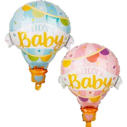 1pcs Pink Blue Welcome Baby Balloons 62*79cm Foil Balloons Decoration Girl Boy birthday party baby shower helium ball supplies