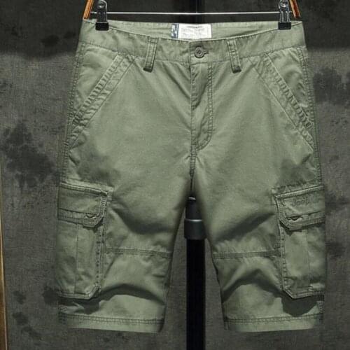 Men'Knee Length Shorts Summer Casual Shorts Cargo Short Pants Boys Mens Baggy Straight Trousers Men Bottoms