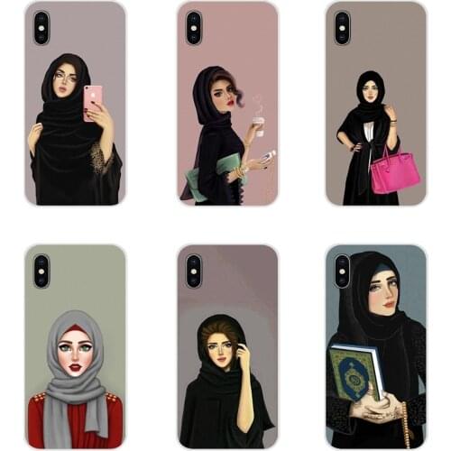 For Samsung Galaxy A3 A5 A7 A9 A8 Star A6 Plus 2018 2015 2016 2017 Silicone Phone Bag Case Muslim Islamic Eyes Arabic Hijab Girl