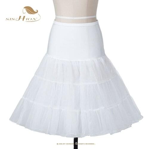 SISHION S-XL Plus Size Tutu Skirt for Women VD1865 Candy Color Petticoat Underskirt Performance Dance Vintage Party Skirt