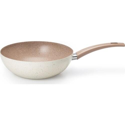 EWs Cream 26 Cm Wok Frying Pan