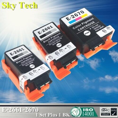 Compatible Ink Cartridges For T2661 T2670 , For Epson Workforce WF-100W / WF100W . [With Pigment Inside]