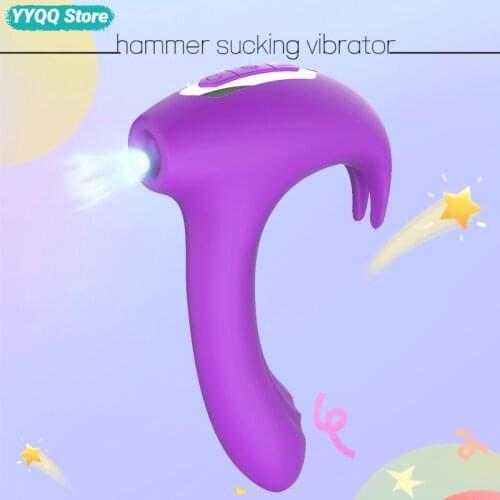 Clitoris Sucking Stimulator Vagina Dildo Vibrator Nipple Sucker G-Spot Sucking Massager Female Masturbator Anal Sex Toy Female