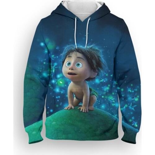 The Good Dinosaur Womens Hoodie Fashion Spring Cartoon Anime Mens Sweatshirts Harajuku 3D Print Children Clothing