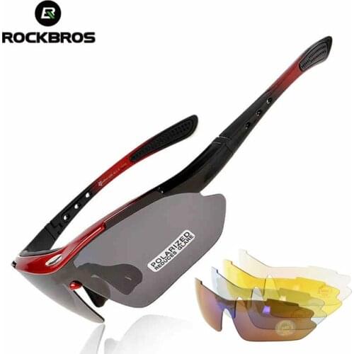 Rockbros Cycling Glasses Polarized Sunglasses 5lens mtb lunettes cycliste homme fietsbril occhiali ciclismo 2018 bicycle glasses