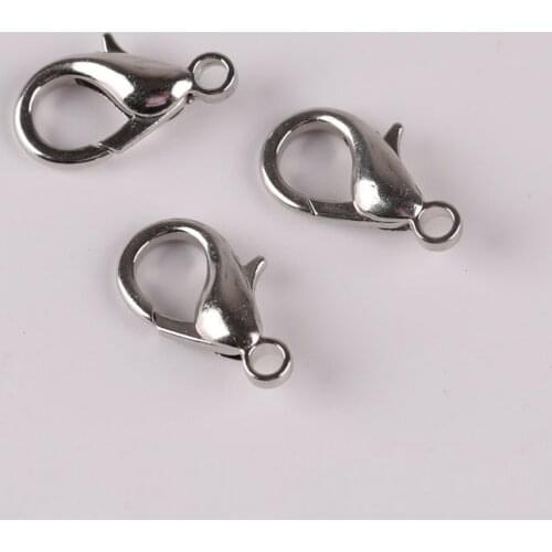 20pcs diy Jewelry Accessories Handmade Material Alloy Large Lobster Buckle Necklace Bracelet Closure