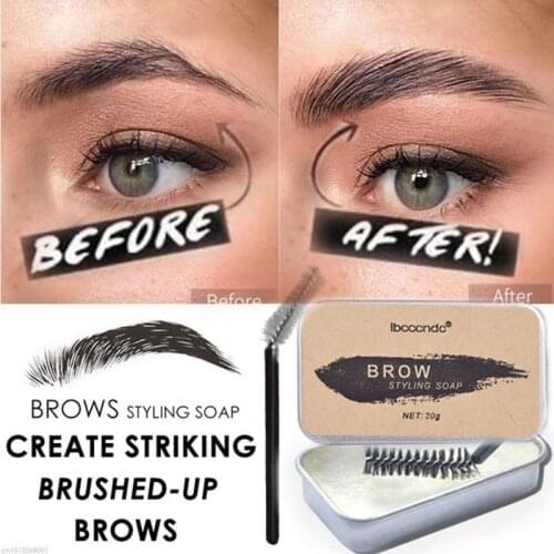 3D Feather Eyebrow Makeup Cream 20g Waterproof Lasting Balm Styling Soap Eyebrow Gel Light Wax Run Hair Oil neutral Cosmetics