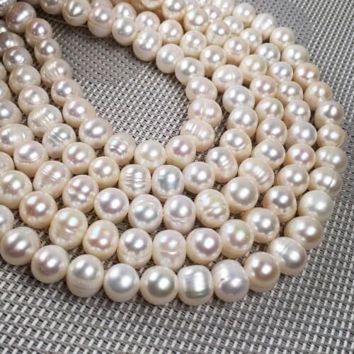 Natural Freshwater Pearl Beading Rice shape Isolation Punch Loose Beads For jewelry making DIY Necklace Bracelet Accessories