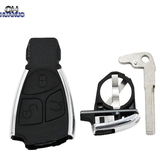 New Modified 3 Button Remote Key Shell Case Fob for Mercedes-Benz CLS C E S