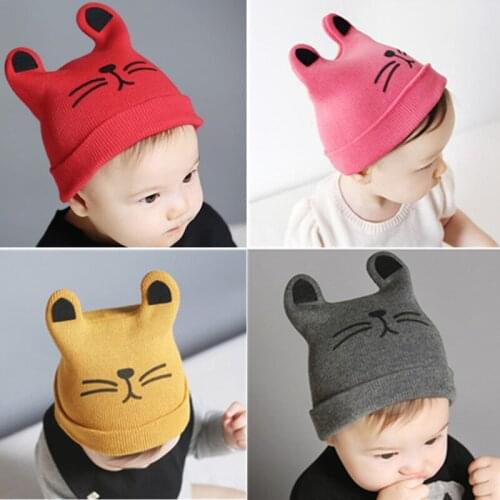 Hot Baby Hat Cotton Beanie Cap Toddler Infant Girls and Boys Knitted Hats Kids Hats & Caps baby cap 0-12months