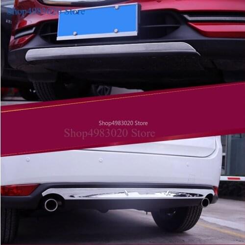 For Mazda CX-5 CX5 2017 2018 Exterior ABS Chrome Front Grille Bumper Cover Protector Trim Car styling Accessories