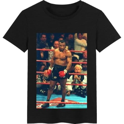 Boxing Champion Mike Tyson T-Shirt Summer Cotton O-Neck Short Sleeve Sports Fitness Unisex T Shirt New Size S-3XL