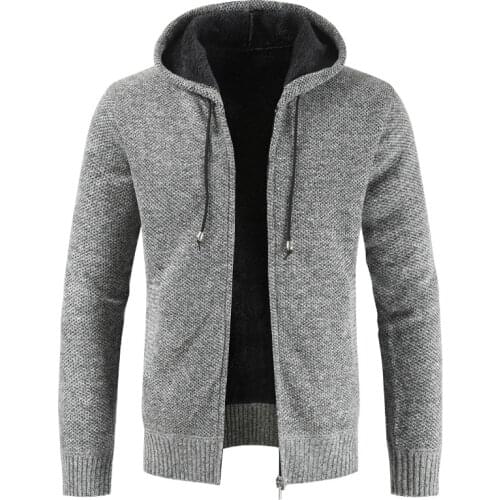 HKCP Men's Cardigans With A Hood