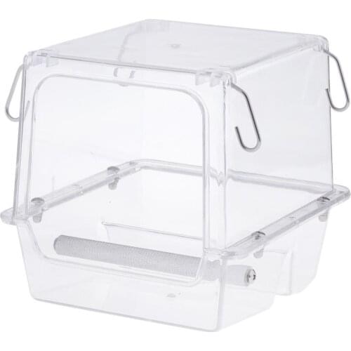 Pet Birds Feeder Food Water Feeding Box For Small Medium Large Birds Parrots