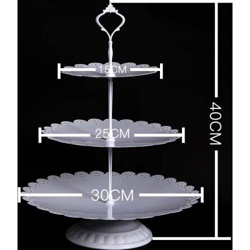Square Rectangular cake tray Lace edge white iron metal holder cake stand