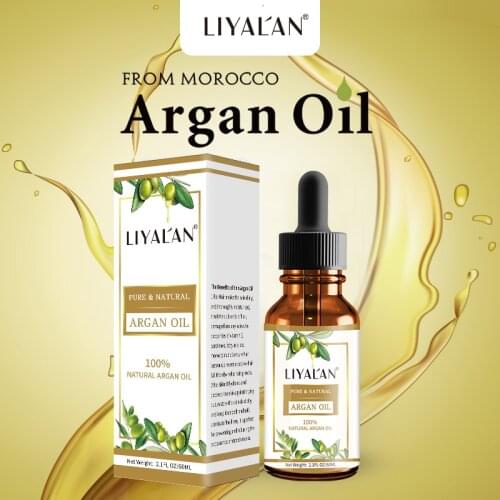 100% Pure Argan Oil Morocco For Face Body Hair Multi Purpose Skin Care Repair Damaged Dry Hair Natural Organic 60ML