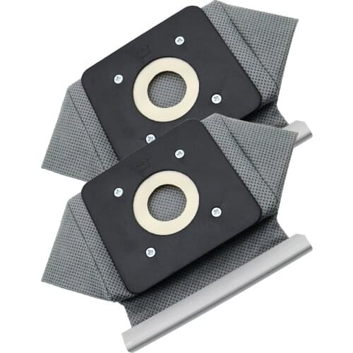 2pcs Vacuum Cleaner Bag Non Woven Bags 110mm*100mm Plastic tray Washable Dust Bag Replacement for Electrolux etc