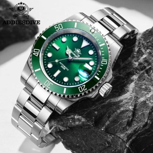 Automatic Watch Sapphire NH35 Automatic Dive Watches Men 200m Watch Men Mechanical C3 Super Luminous 316L Steel Watch Dive 200m
