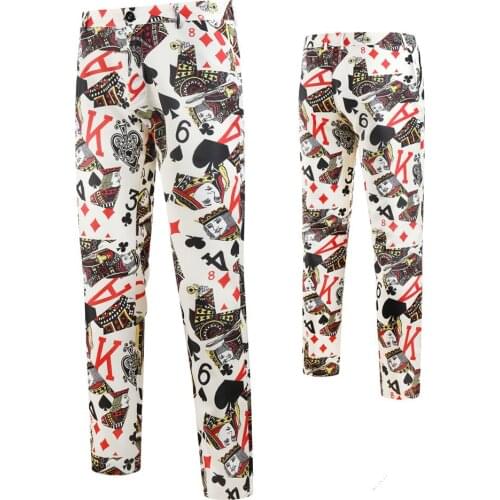 2020 New Fashion Suit Pants Men Print Skinny Trousers High Quality Casual Zipper Long Trousers M-XXXXL