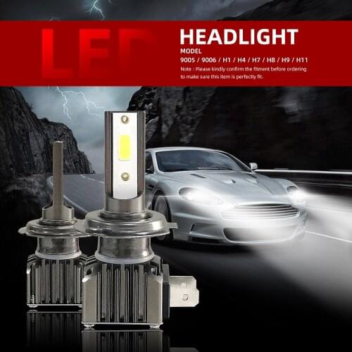 2020 New 6000LM M2 LED Car Headlight H7 LED bulb H1 H4 H8 H9 H11 9005 9006 LED hoodlamp 12V 24V(2pcs/set)