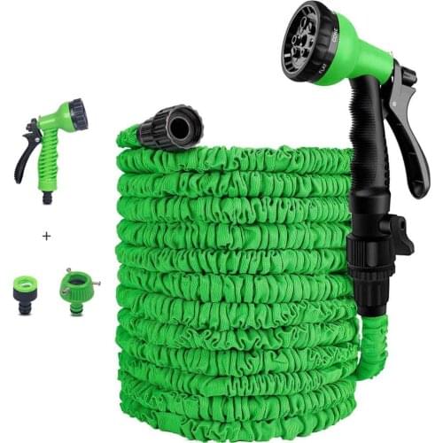 25FT-200FT Garden Hose Expandable Magic Flexible Water Hose EU Hose Plastic Hoses Pipe With Spray Gun To Watering Car Wash Spray