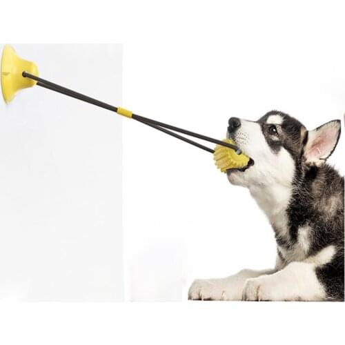 Rubber Dog Chew Toys Dog Toothbrush Teeth Cleaning Toy Dog Pet Toothbrushes Brushing Stick Pet Dog Supplies Puppy Popular Toys