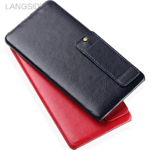 Luxury mobile phone shell ForMeizu Pro 7 mobile phone case advanced custom oil wax skin Leather Case