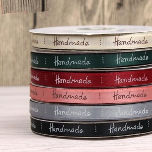 10mm 45m Silk Satin Ribbon Printed Handmade Design For Wedding DIY Crafts Gift Packing Belt Sewing Accessories 21 Colors