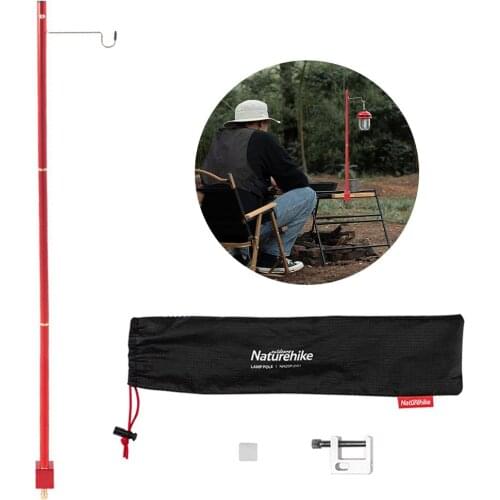 Aluminum Alloy Foldable Tent Light Pole Camping Table Folding Lamp Pole Portable Lightweight Light Lamp Lantern For Picnic