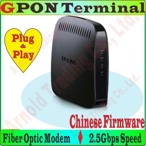 TP-Link GPON Terminal Fiber access IEEE 802.3/u/ab fiber optic modem 2.5Gbps SC/PC GPON Port to 1000Mbps Gigabit RJ45 Port