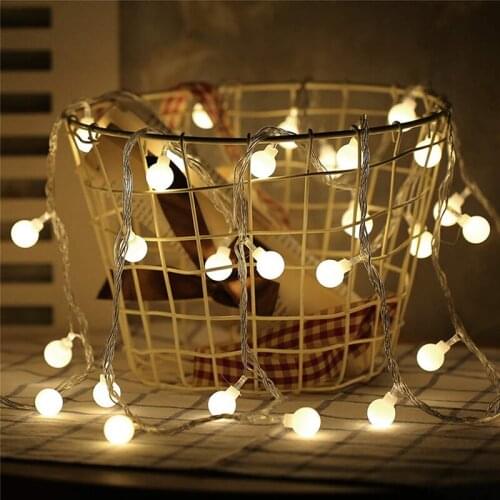 Outdoor garland holiday LED String Lighting 10M 100 bulbs Globe String LED Bulb Lights for Indoor Wedding, Party Decoration
