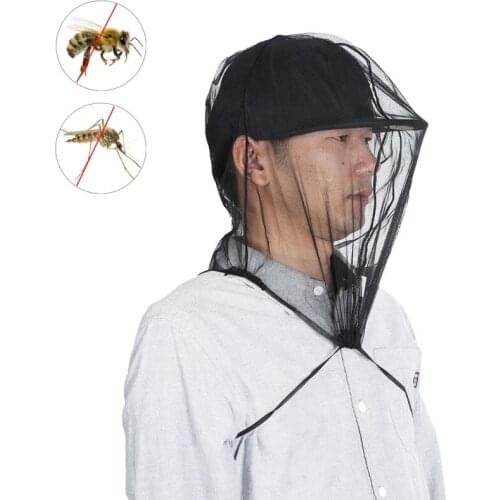 Outdoor Safety Keeping Insects Mosquito Mesh Net Prevention Bee Cap Mesh Fishing Cap Sunshade Lone Neck Head Cover Fishing Hat