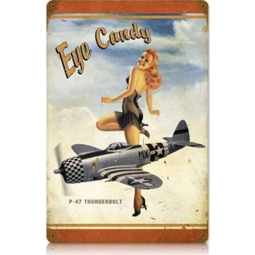 Vintage Metal Tin Sign Beer Pin Up Girl for Home Bar Pub Kitchen Garage Restaurant Wall Deocr Plaque Signs