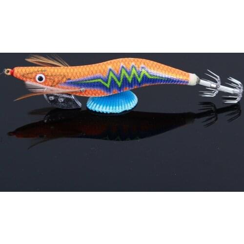 3.5 Hard Bait Luminous Squid Jig Sea Fishing Lure Octopus 14CM20g Shrimp Cuttlefish Squid Hook Rig Japan