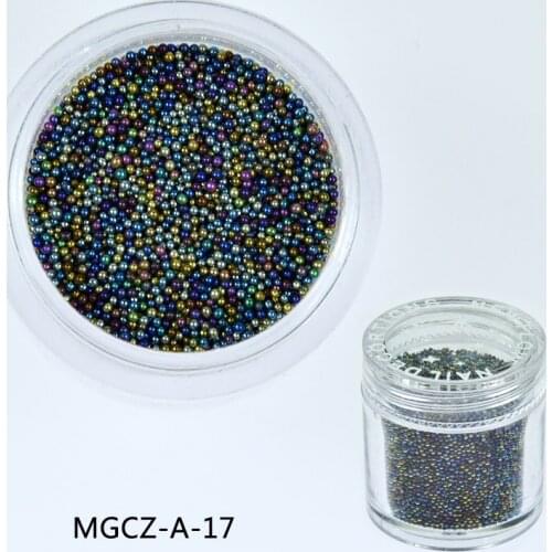 1 Box 10ml 0.8mm AB Chameleon Beads Shining Rhinestone 3D Nail Decoration Ball Glitter Studs for UV Gel Manicure Nail Art
