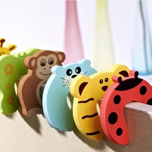 1pc Child Kids Baby Cartoon Animal Jammers Stop Door Stopper Holder Lock Safety Guard Finger Protect Door Stops