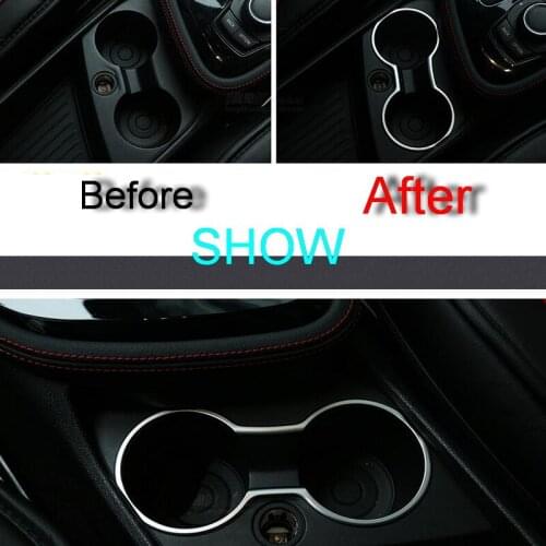 1 PCS Car Styling DIY ABS Chrome The Control Glass Light Box Cover Case Stickers for Bmw 2 Series 218i 2014 Parts Accessories