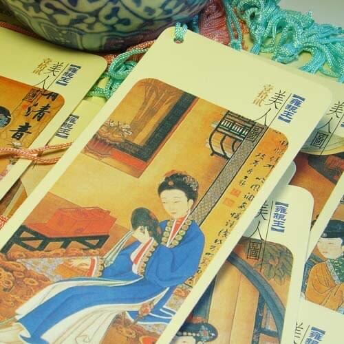 1pcs Bookmark Wholesale Twelve Beauty Figures Classical Tassels Sending Foreign Guests Qing Dynasty Women 12/Set