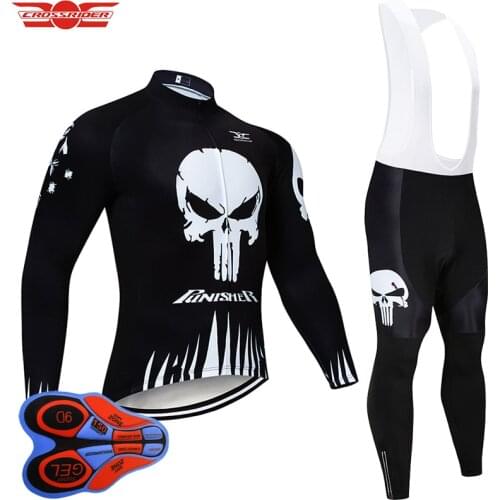 2021 Mens Long Cycling Jersey 9D Set MTB Bicycle Clothing Quick-Dry Bike Clothes Wear Ropa Ciclismo Maillot Culotte Sports Suit