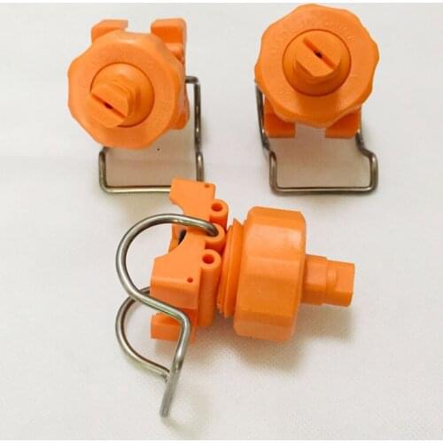 3/4" 1" 1-1/4" 1-1/2" 2" size, PP Plastic adjustable ball flat fan clamp spray nozzle