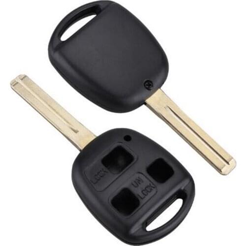 3 Button Short Uncut Blade Remote Key Replacement Shell for Lexus ES300 SC430 RX350 RX400h ES330 GS400 GS430 GS470 key Case