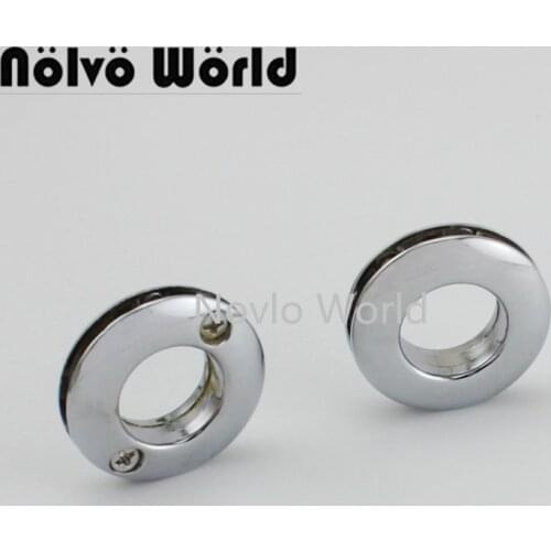 6 pieces, inner width 14.3mm 1/2", chrome high quality metal eyelets with grommet for leather craft shoe belt bag tag clothes