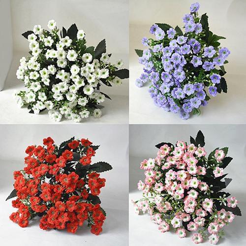 1Pc 6 Branches 36 Heads Simulation Silk Flower DIY Art Wedding Home Decor Festival Craft Decor Real Touch Flowers
