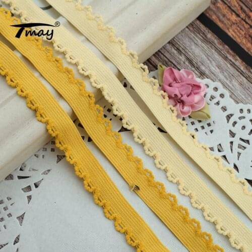 #210 Neon Yellow elastics Elastic Bands Underwear Stretch Lace Trimmings Ribbon Tape Headbands Baby Pants Use Spandex Ribbon
