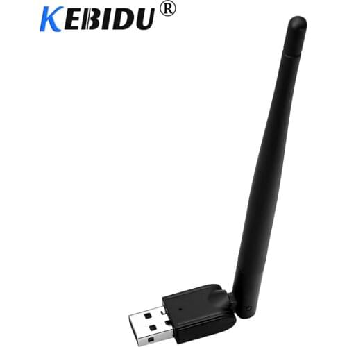 Kebidu USB 2.0 Wireless Network Card 802.11 b/g/n LAN MT7601 150M Mini Adapter With Rotatable Antenna For Laptop PC WiFi Dongle