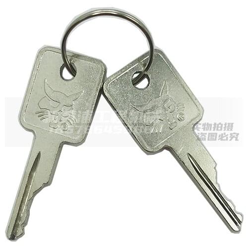 2 PCS Key For BOBCAT Ignition Starter Switch Fit Skid-Steer Track Loader Mini Excavator MT55 D250 Free Shipping
