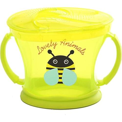Infant Toddler 360 Rotate Spill-Proof Food Box Cup Tableware Baby Snack Bowl Food Container Feeding Children Assist Food
