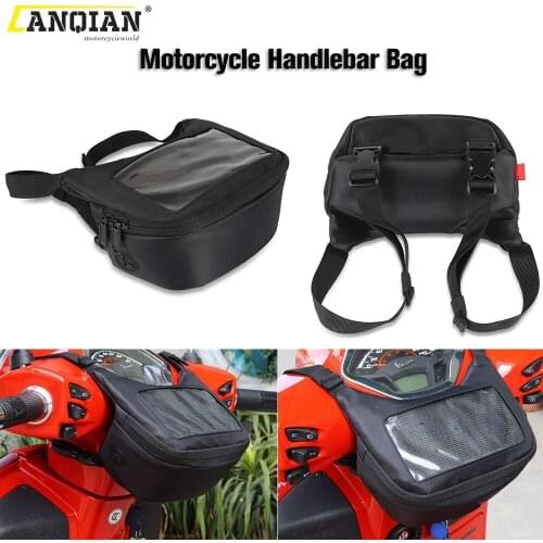 Motorcycle Handlebar Windscreen Bag For Vespa GTS GTV LX LXV Sprint Primavera 50 125 250 300 300ie Scooter Waterproof Saddle Bag