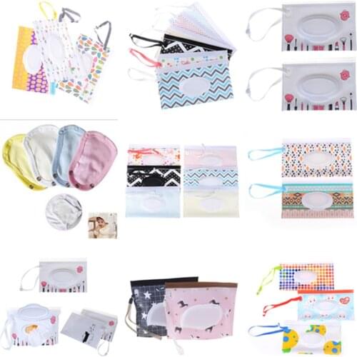 Towel Slim Paper Practical Travel Pouch Portable Clutch Outdoor Carrying Case Reusable Refillable Eco-friendly Wet Wipe Bag
