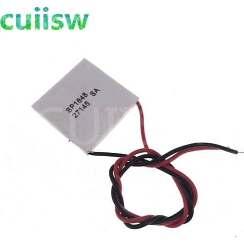 10pcs TEC1-27145 SP1848 40x40mm Semiconductor Thermoelectric Heatsink Cooler Peltier Plate Module for Power Generation